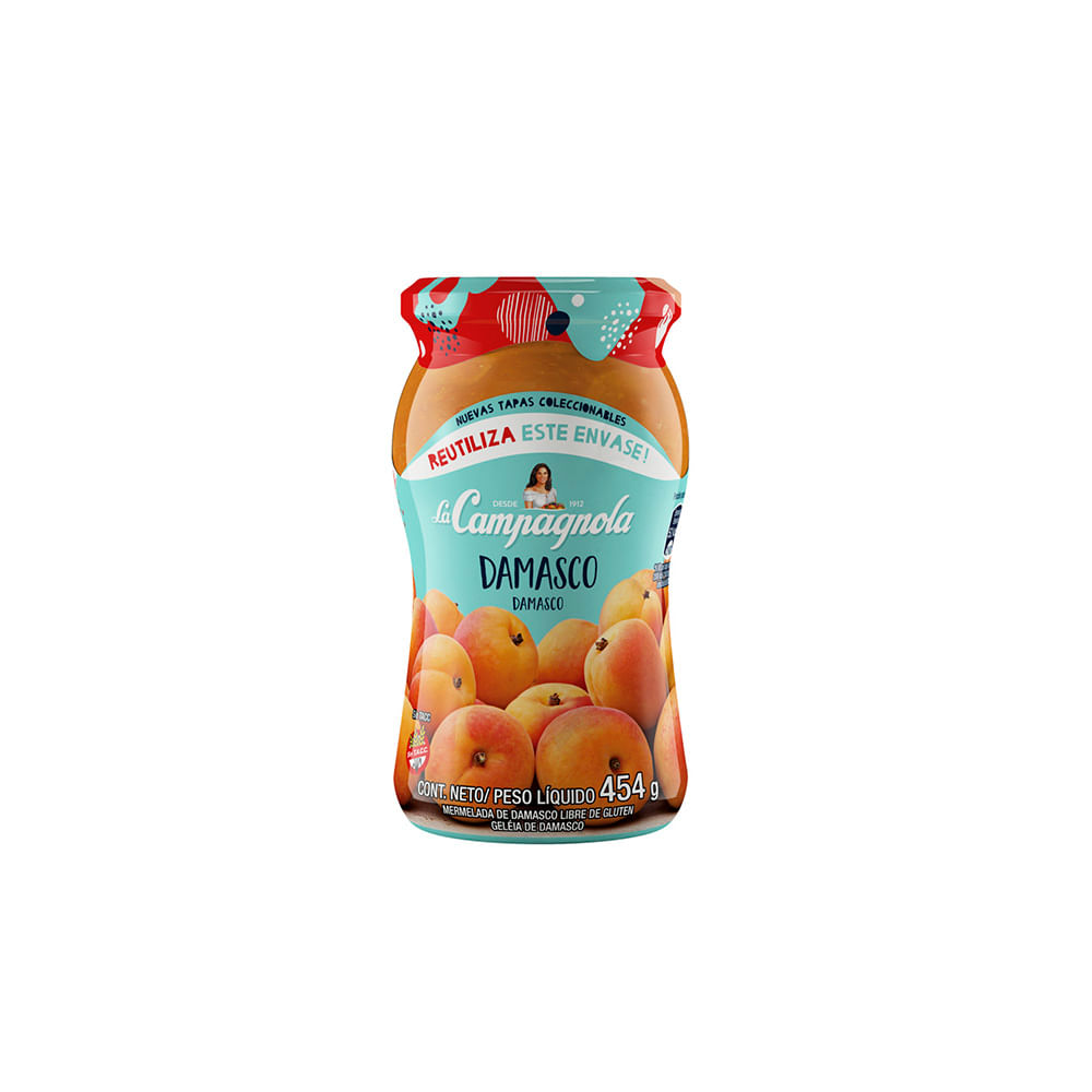Mermelada Sabor Damasco 454 Grs La Campagnola