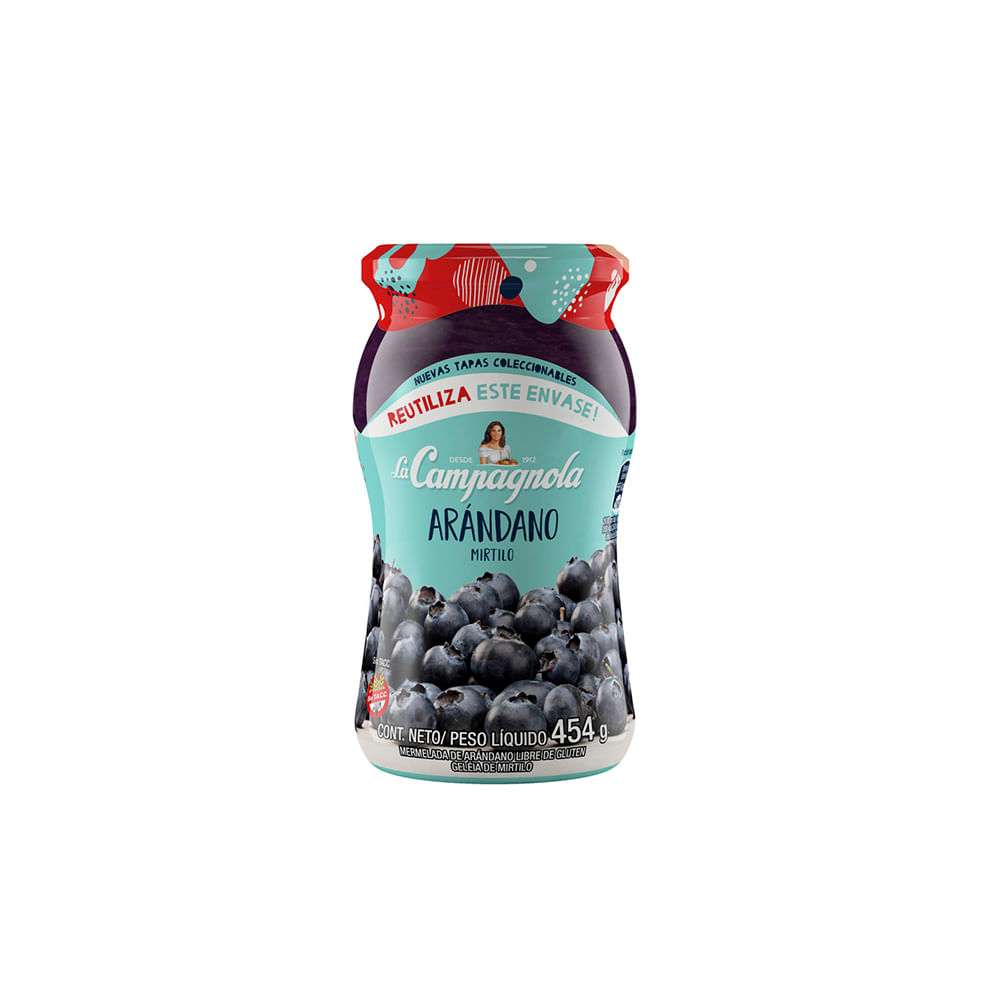 Mermelada Sabor Arándano 454 Grs La Campagnola