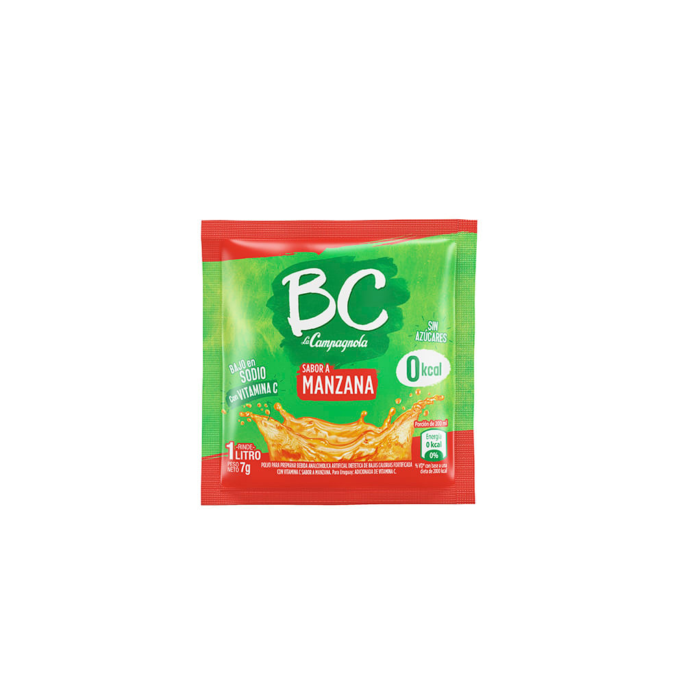 Jugo en Polvo Sabor Manzana 7 Grs Bc