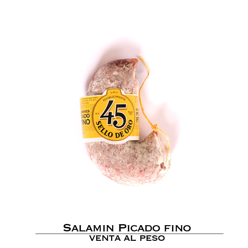 Salame Picado Fino Cerdo Sello de Oro
