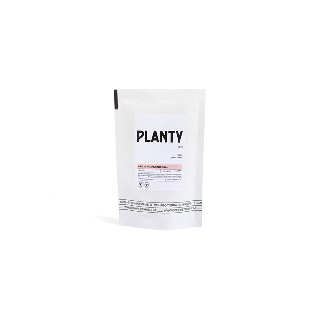 Arroz Yamani Integral Orgánico 400 Grs Planty