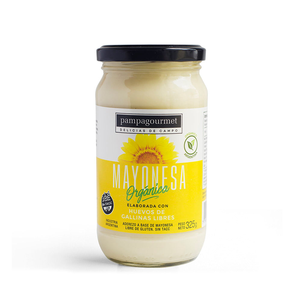 Mayonesa Orgánica 325 Grs Pampa Gourmet
