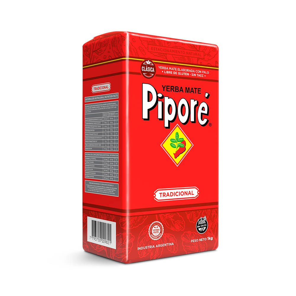 Yerba Mate con Palo Tradicional 1 Kg Piporé