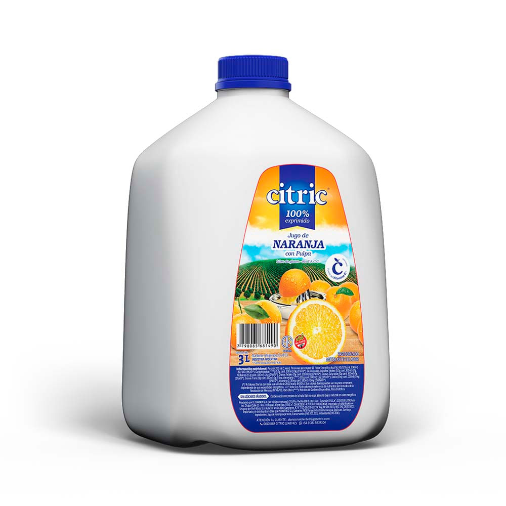Jugo de Naranja Sabor Naranja 3 Lts Citric
