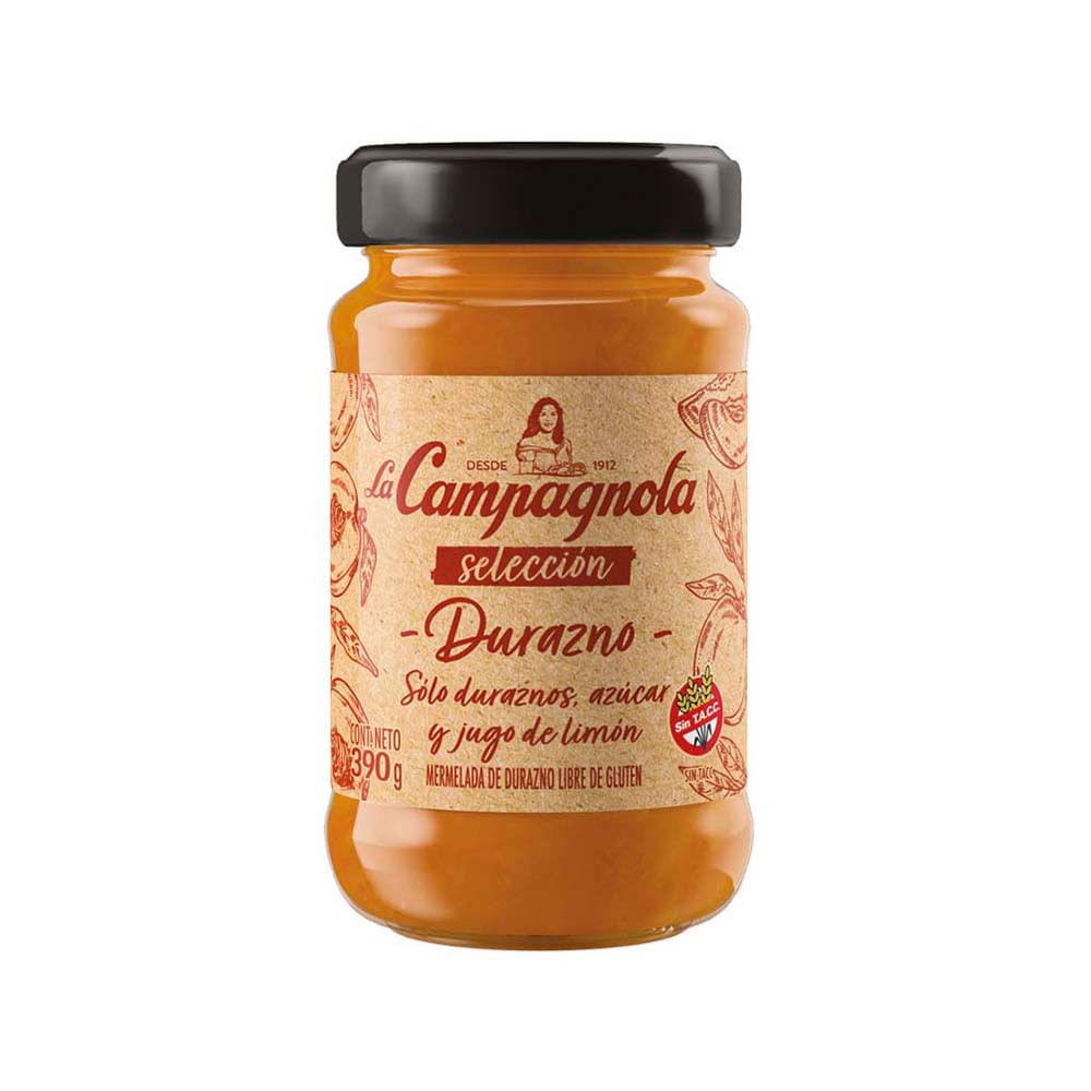 Mermelada Selección Sabor Durazno 390 Grs La Campagnola