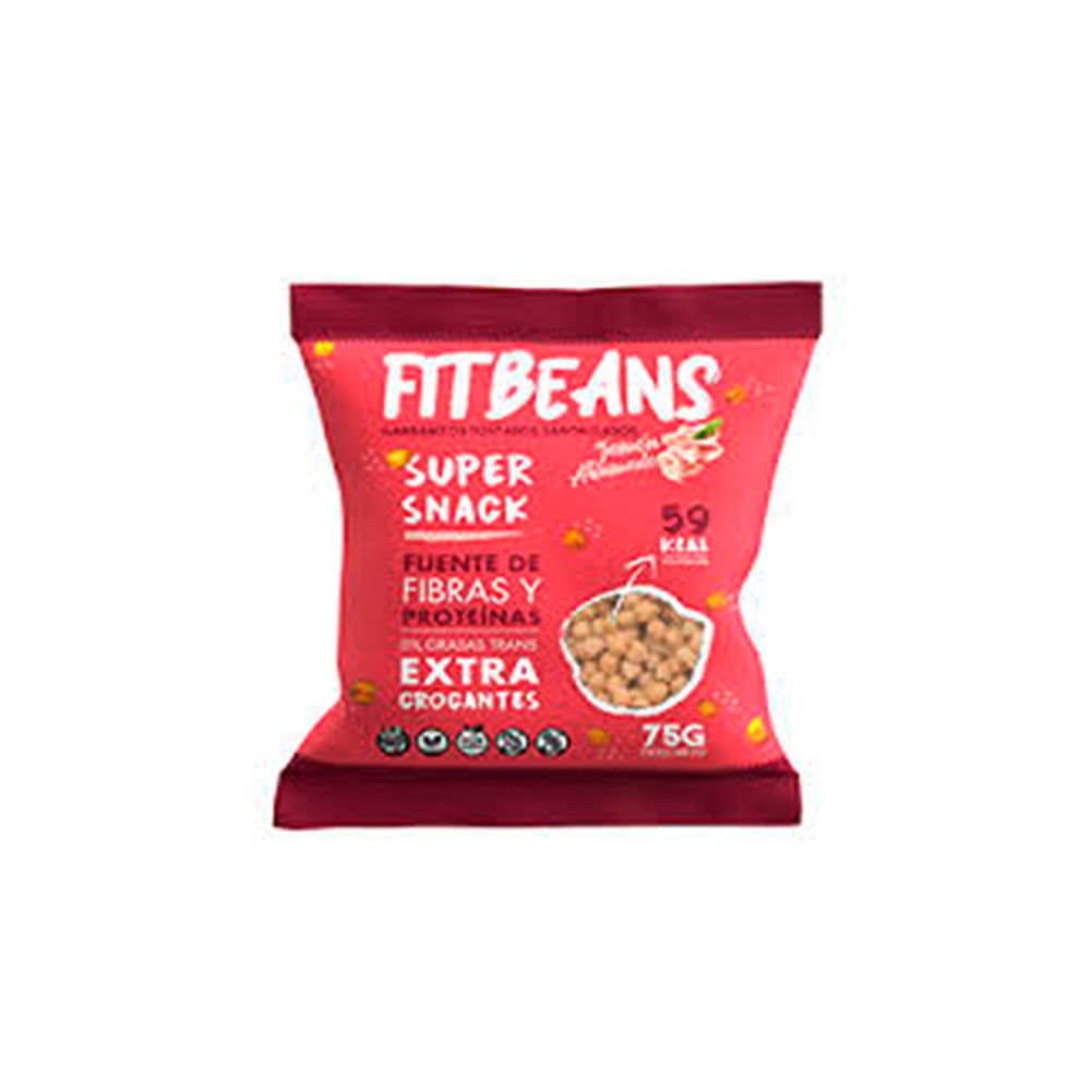 Garbanzos Tostados Sabor Jamón Ahumado 75 Grs Fit Beans