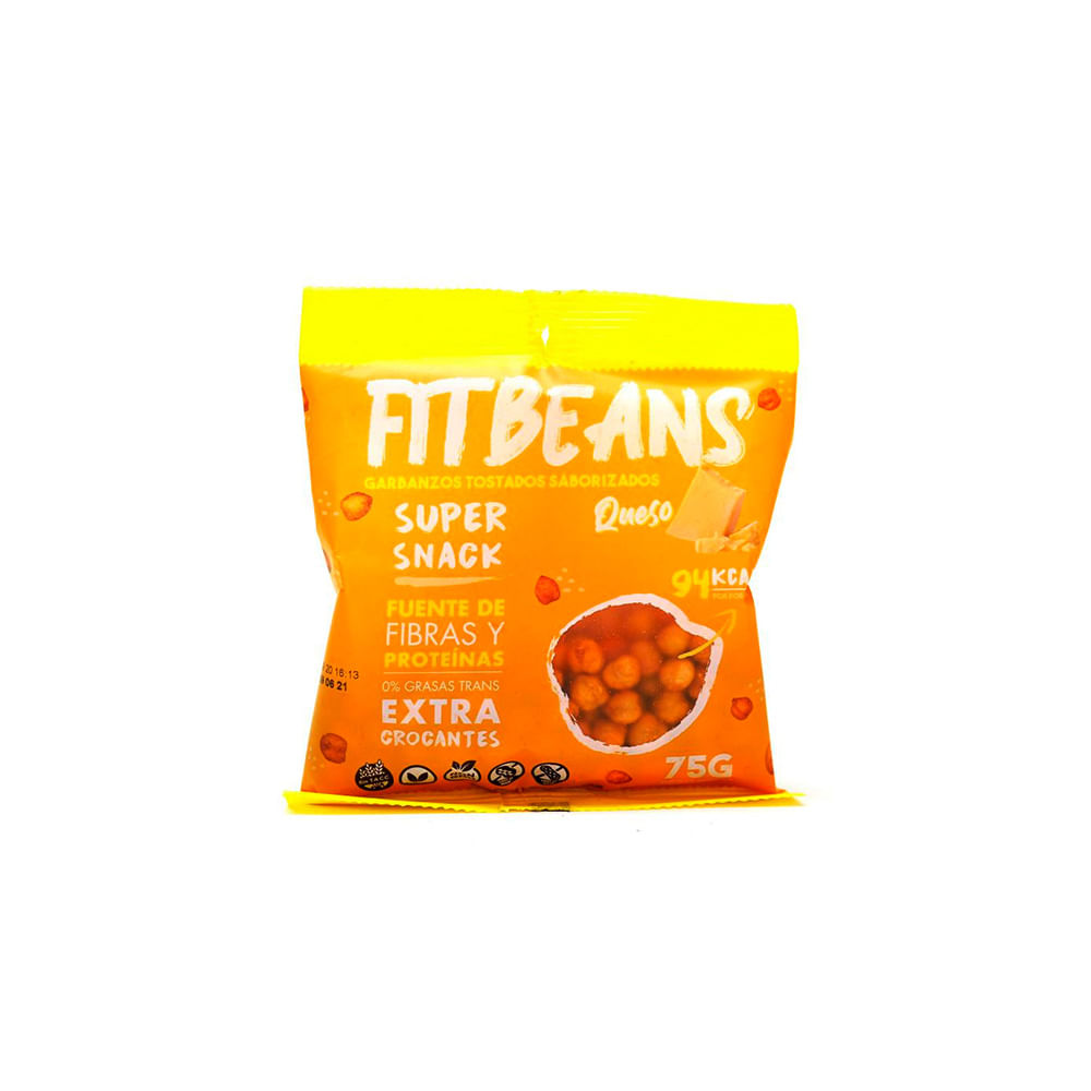 Garbanzos Tostados Sabor Queso 75 Grs Fit Beans
