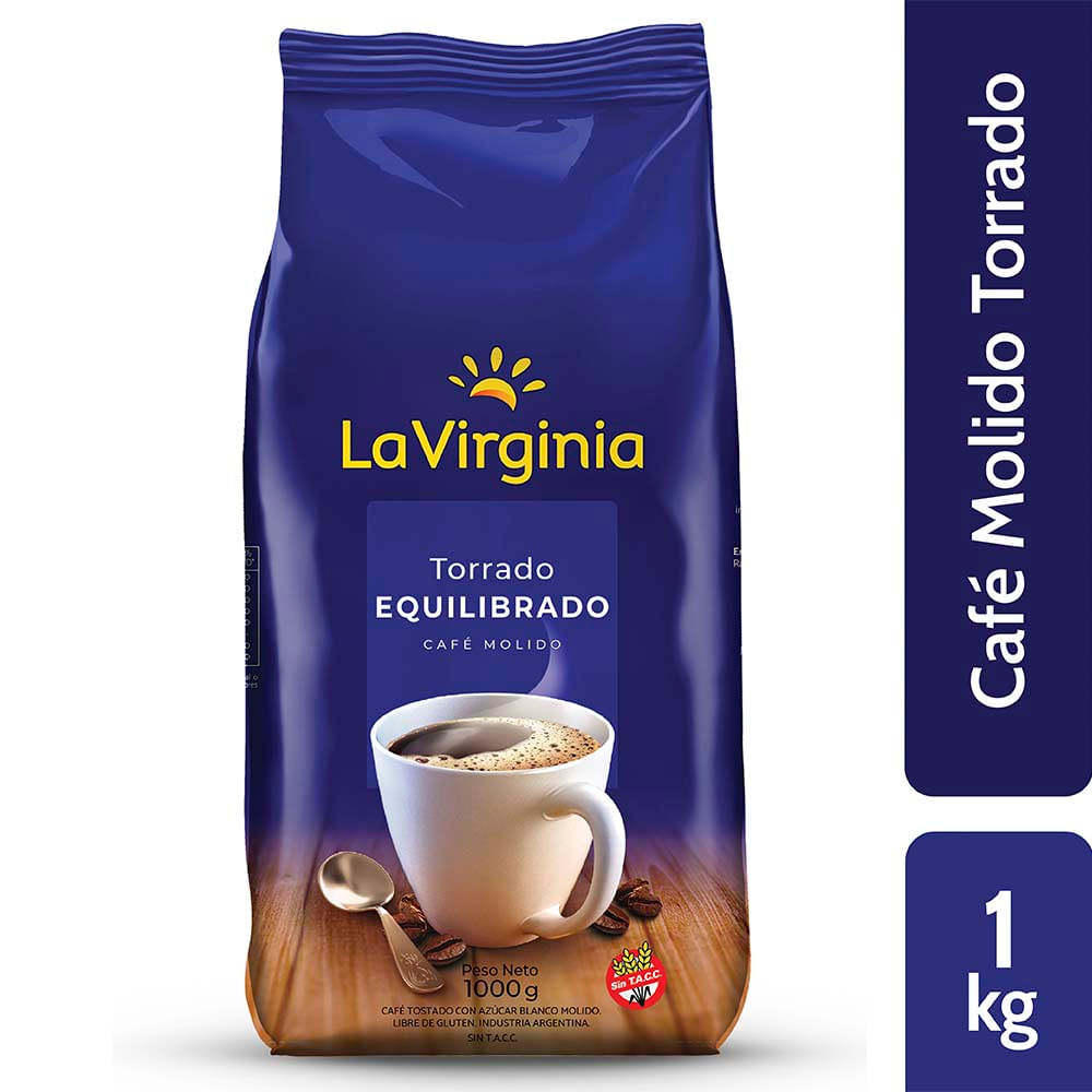Café Molido Torrado Equilibrado 1 Kg La Virginia