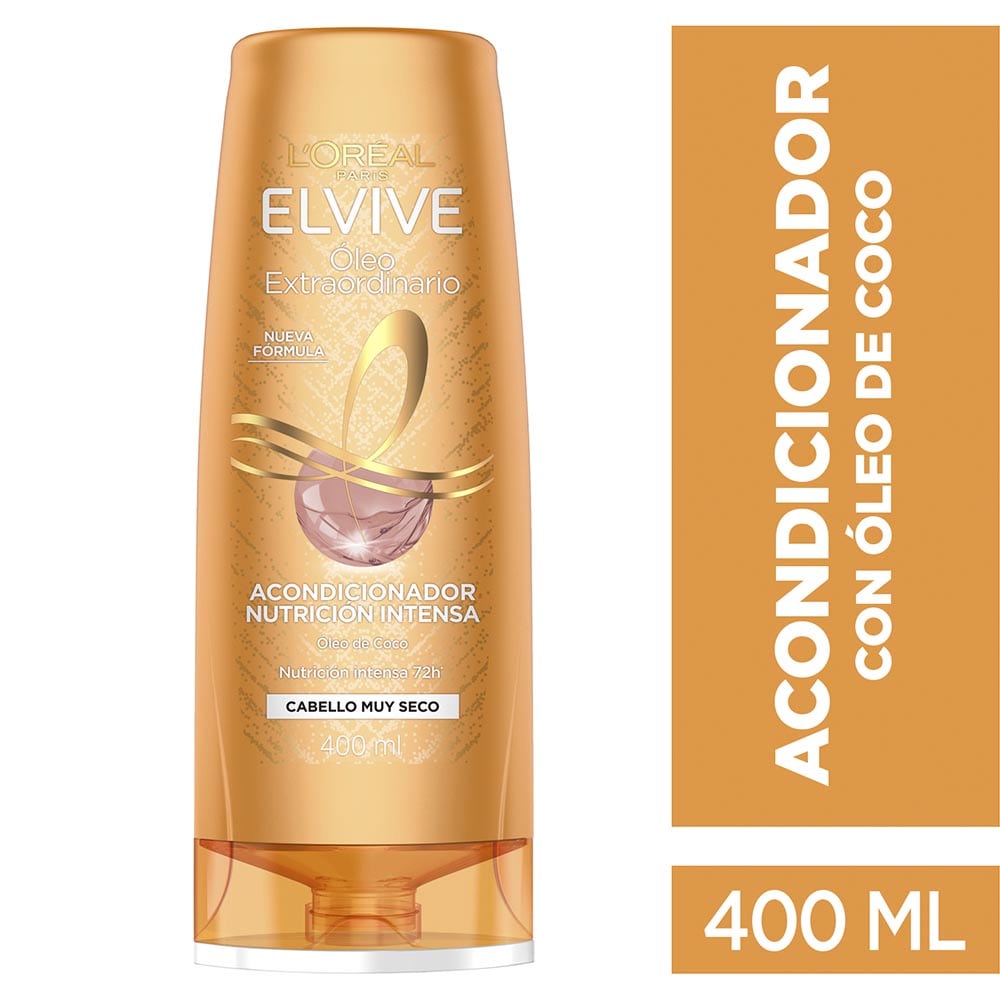 Acondicionador Oleo Extraordinario Nutrición Intensa con Óleo de Coco 400 Ml Elvive