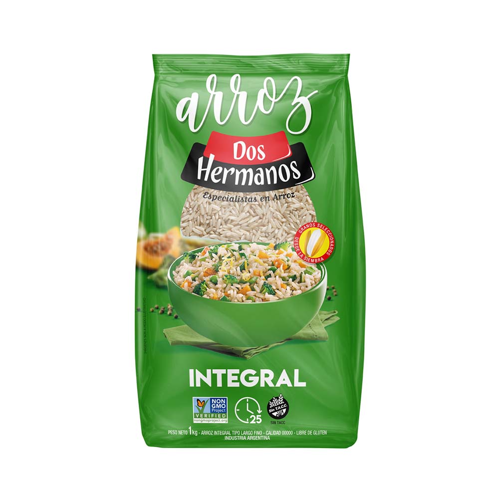 Arroz Integral 1 Kg Dos Hermanos