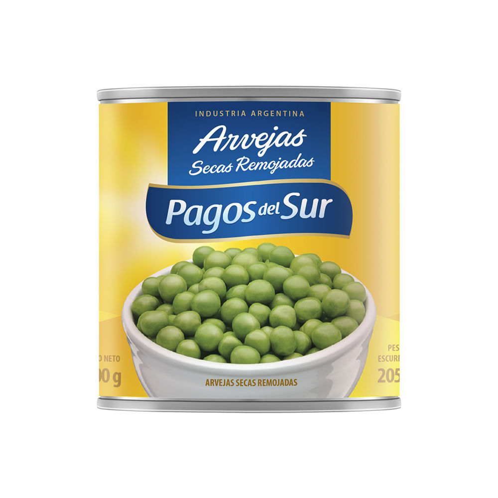 Arvejas Secas Remojadas 300 Grs Pagos del Sur