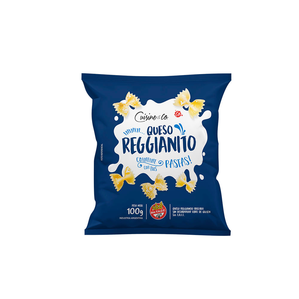 Queso Rallado Reggianito 100 Grs Cuisine & Co