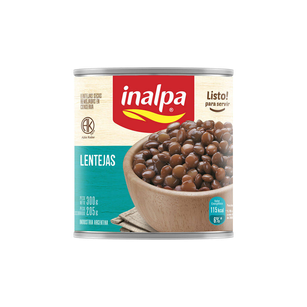 Lentejas Inalpa Secas X300g