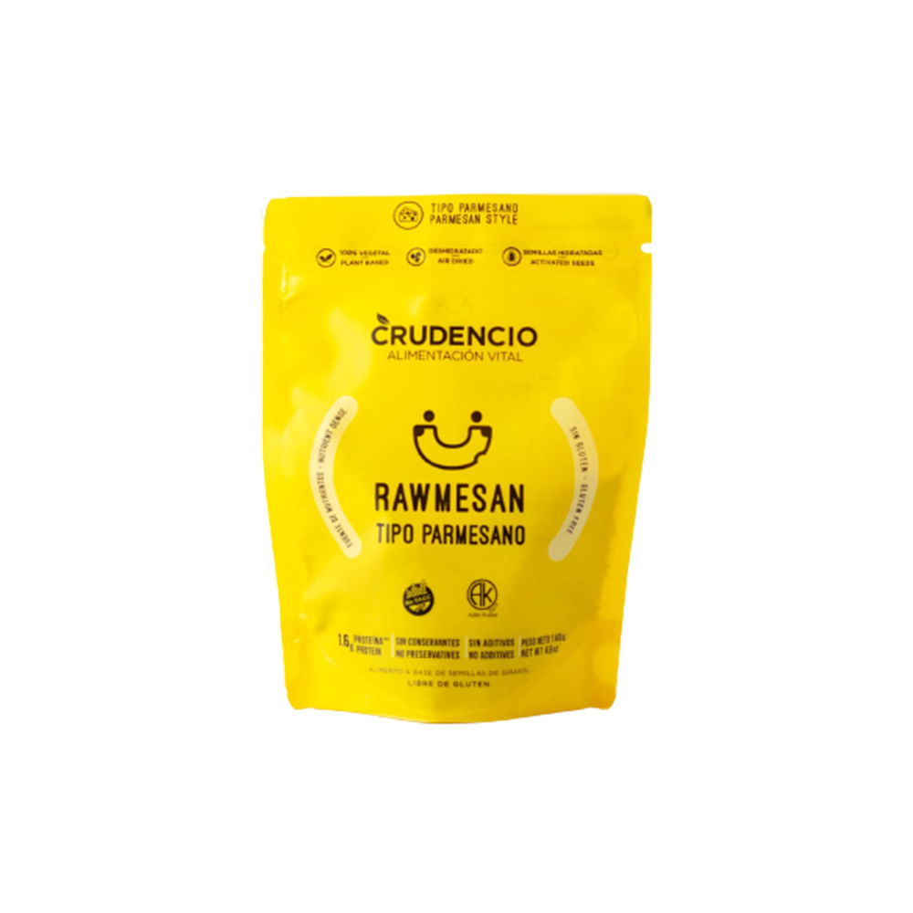 Queso Vegetal Tipo Parmesano x 140 Grs Crudencio