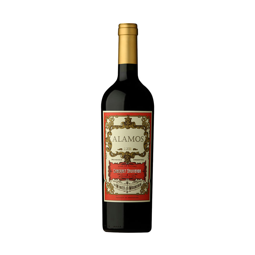 Vino Tinto Cabernet Sauvignon 750 Ml Álamos