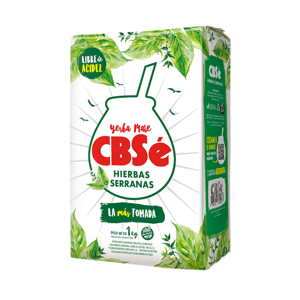 Yerba Mate Sabor Hierbas Serranas 1 Kg Cbse
