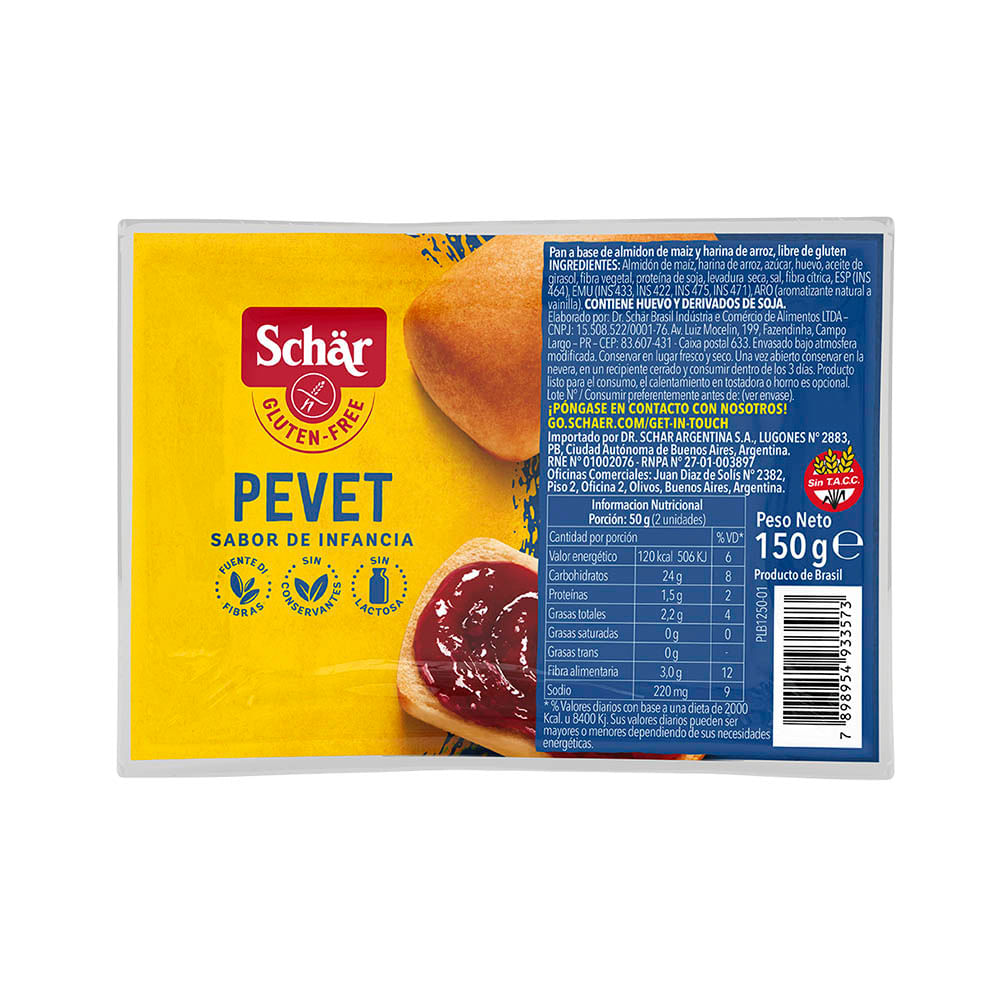 Pan Pebete 150 Gr Schar