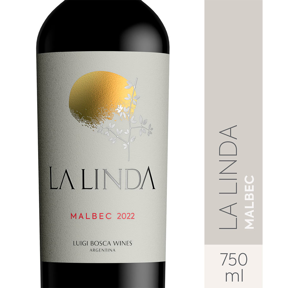 Vino Tinto Malbec 750 Ml La Linda