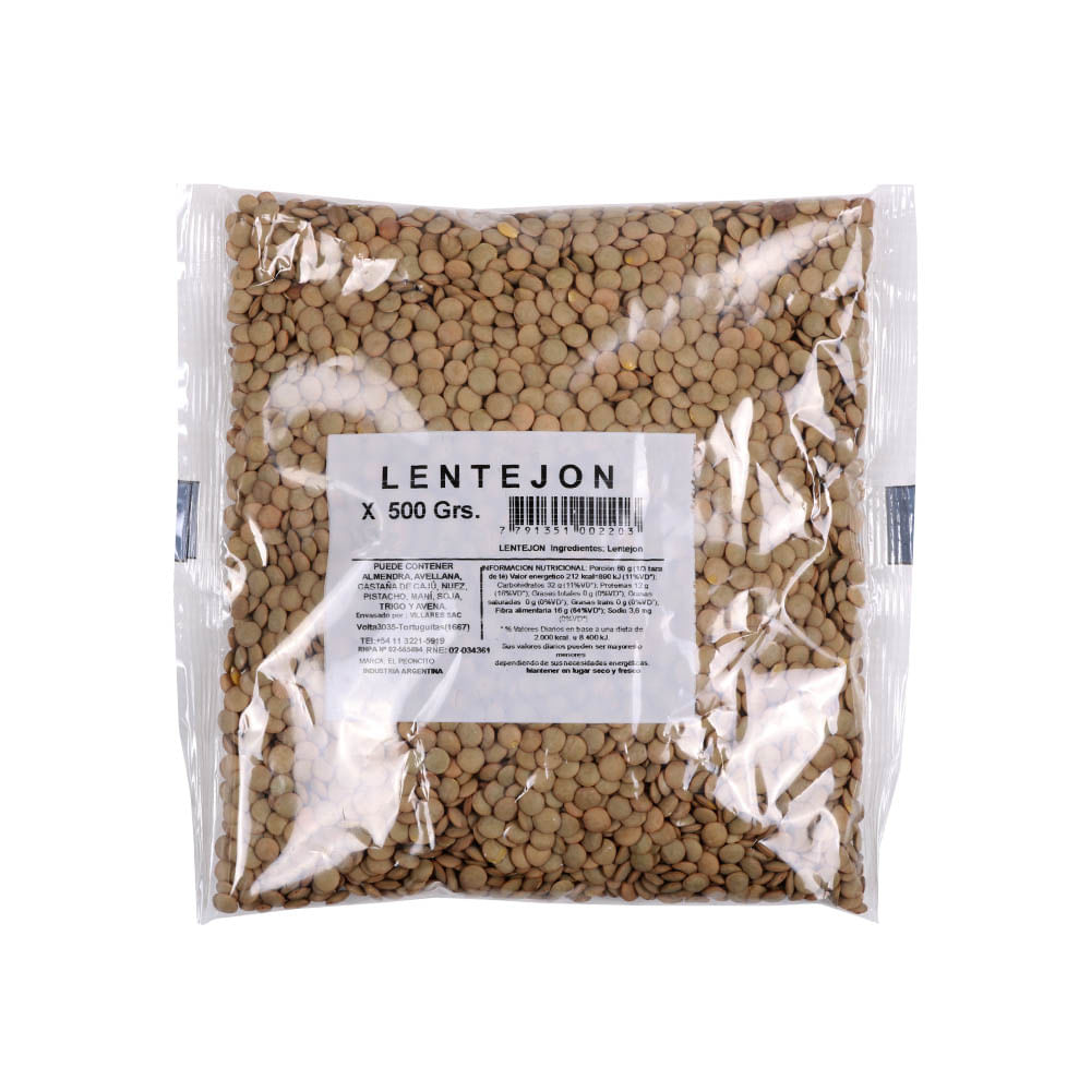 Lentejas 500 Gr Granel