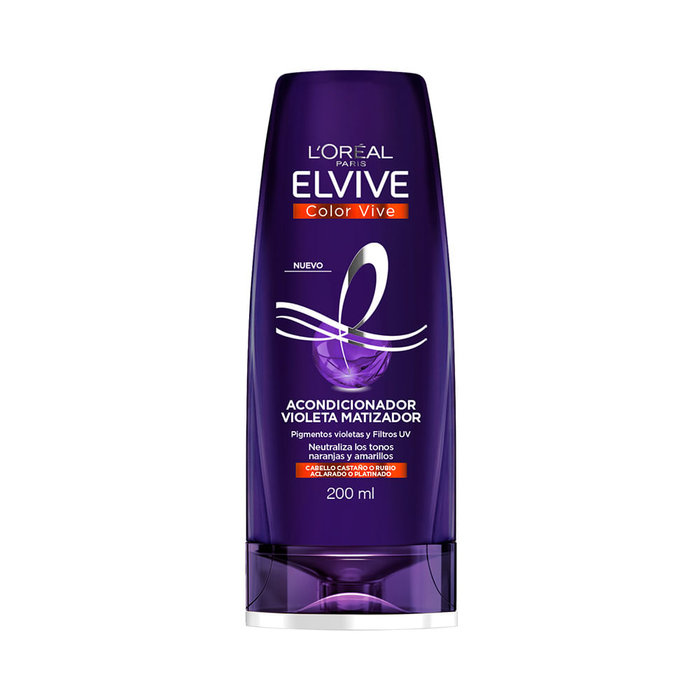 Acondicionador Color Vive Violeta Matizador 200 Ml Elvive