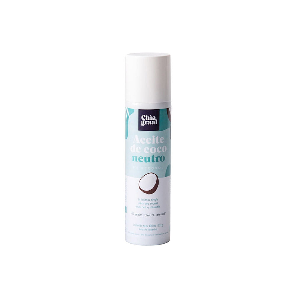 Aceite de coco neutro 190 Ml Chia Graal