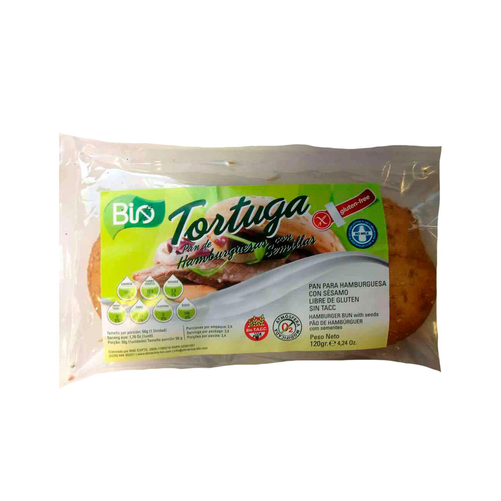 Pan De Hamburguesa Libre De Gluten 120 Gr Bio