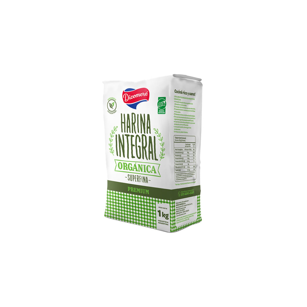 Harina De Trigo Integral 1 Kg Dicomere