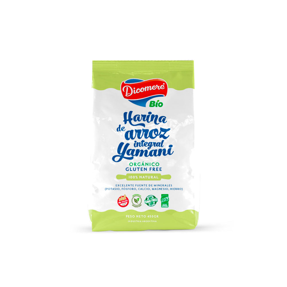 Harina de Arroz Integral Yamani 450 Grs Dicomere