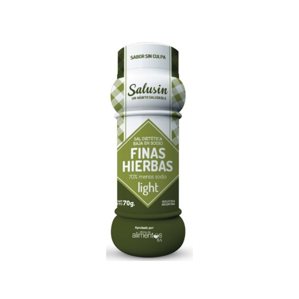 Sal Diet Sabor Finas Hierbas 70 Grs Salusin