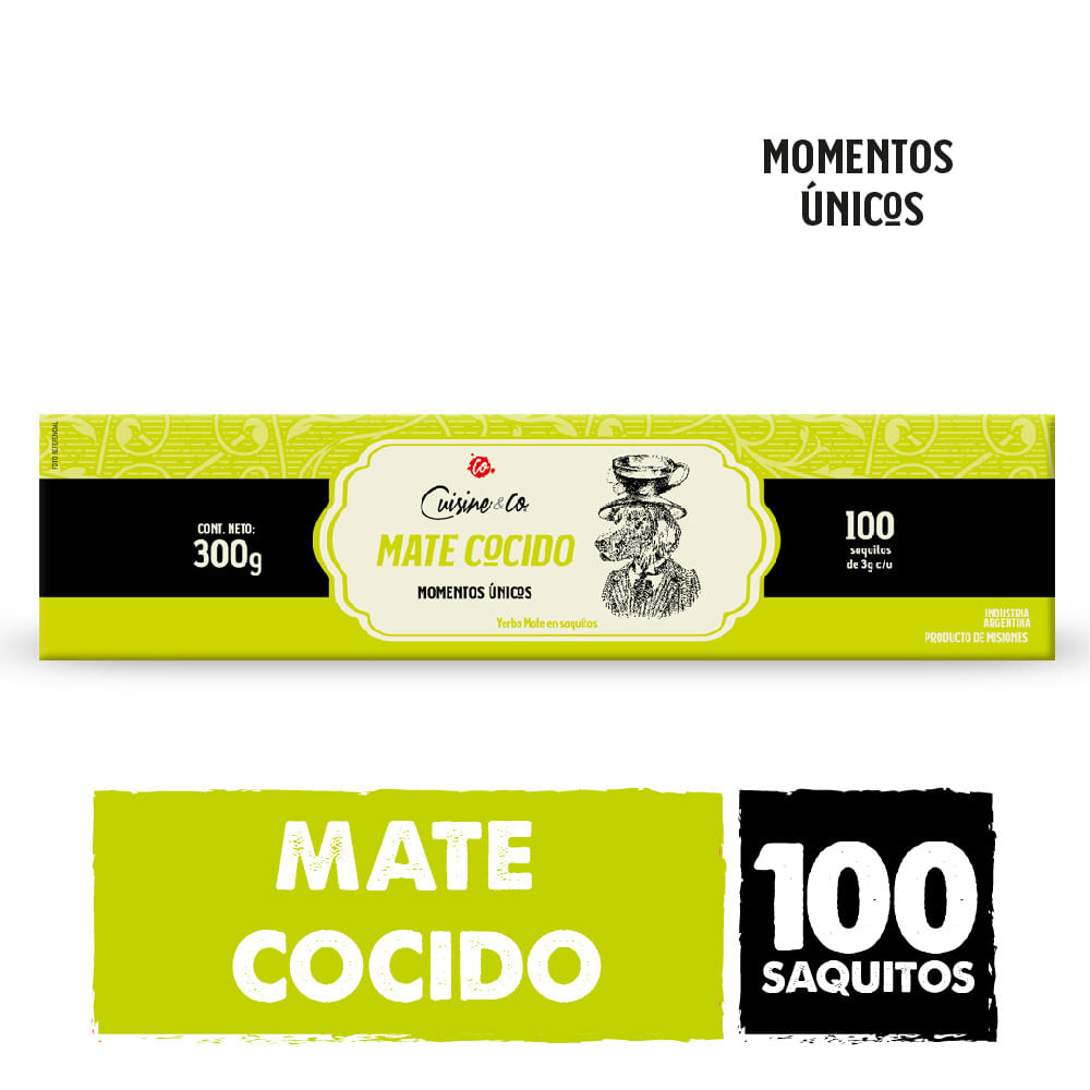 Mate Cocido 300 Grs x 100 Un Cuisine & Co