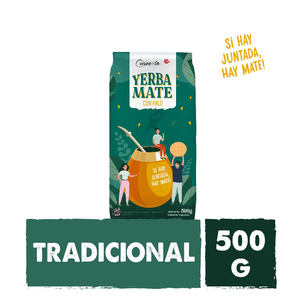 Yerba Mate con Palo Tradicional 500 Grs Cuisine y Co