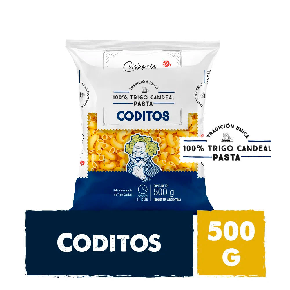 Fideos Coditos 500 Grs Cuisine y Co