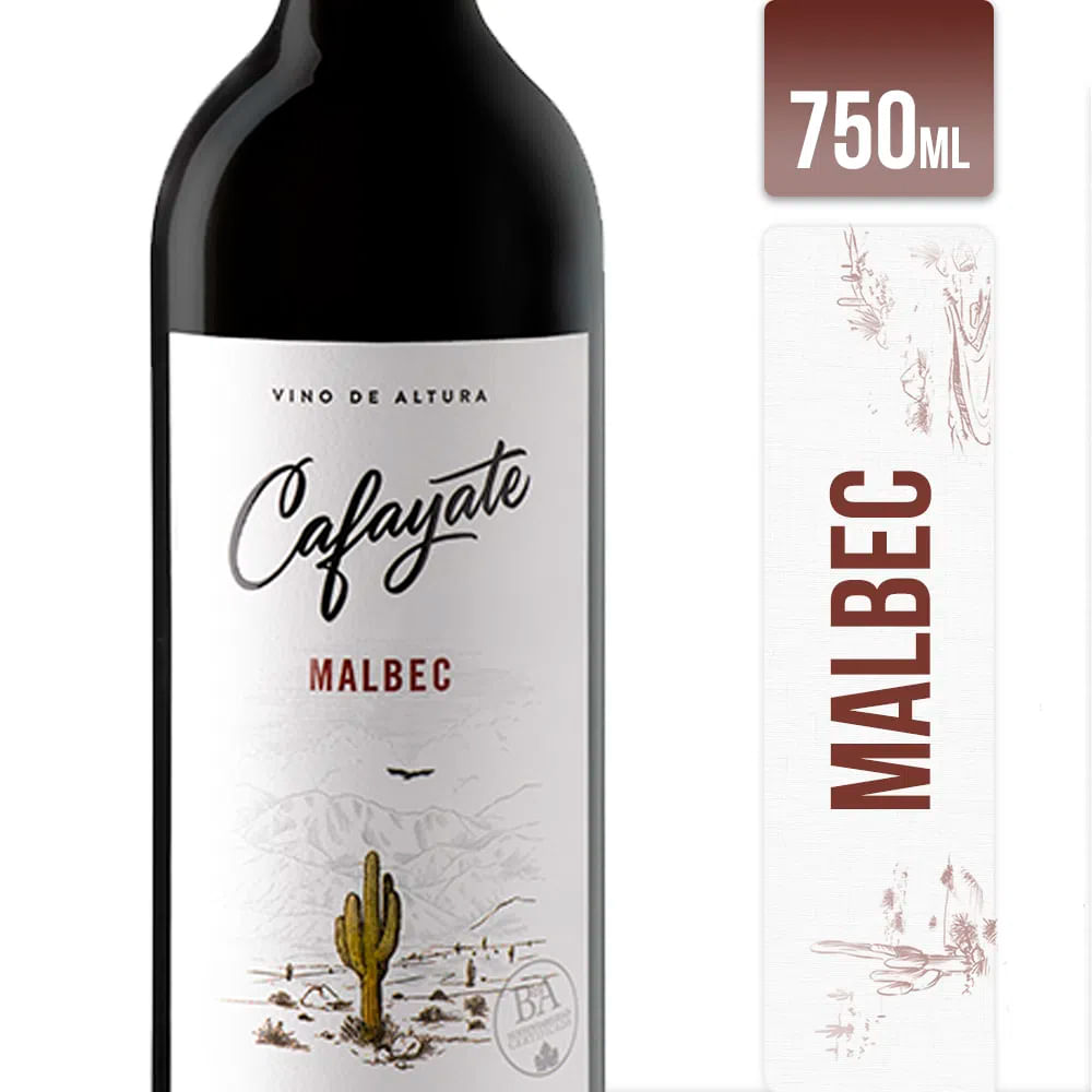 Vino Tinto Malbec 750 Ml Cafayate