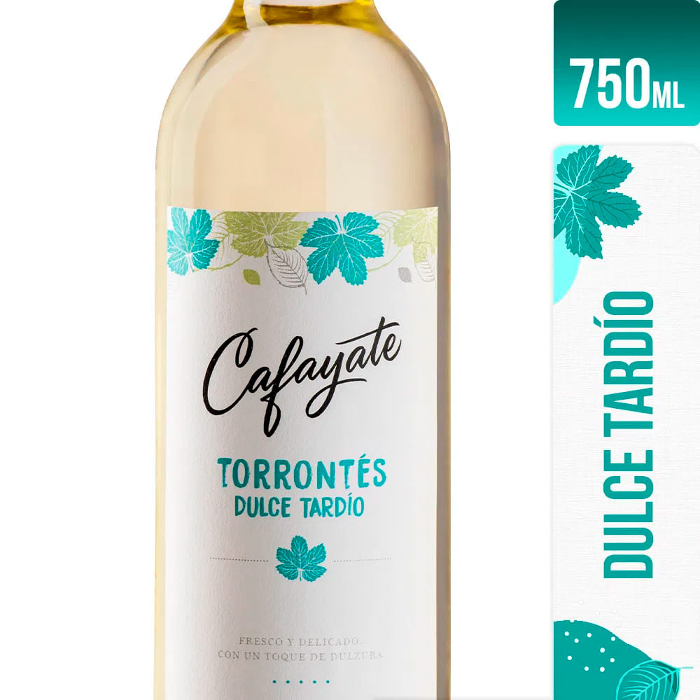 Vino Blanco Dulce Tardío Torrontés 750 Cc Cafayate