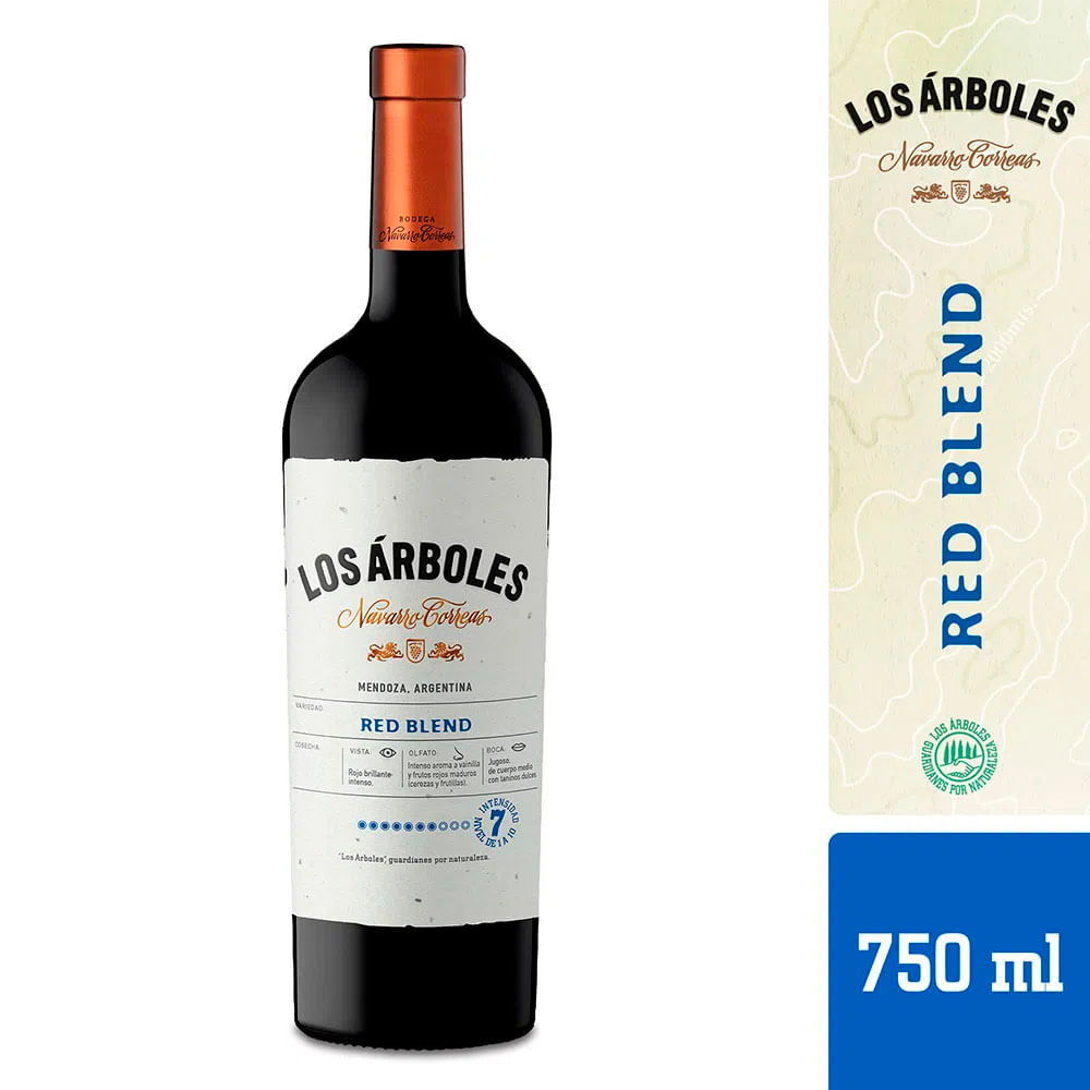Vino Tinto Red Blend 750 Ml Los Arboles