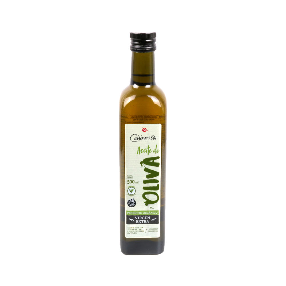 Aceite de Oliva Virgen Extra Orgánico 500 Ml Cuisine y Co