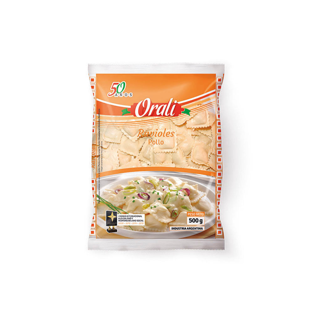 Ravioles de Sabor Pollo 500 Grs Oralí