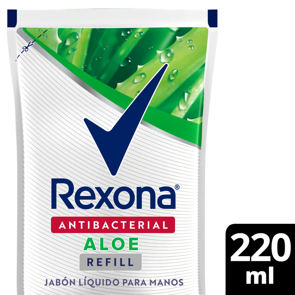 Jabón Líquido Antibacterial Rexona Aloe Vera 220 Ml