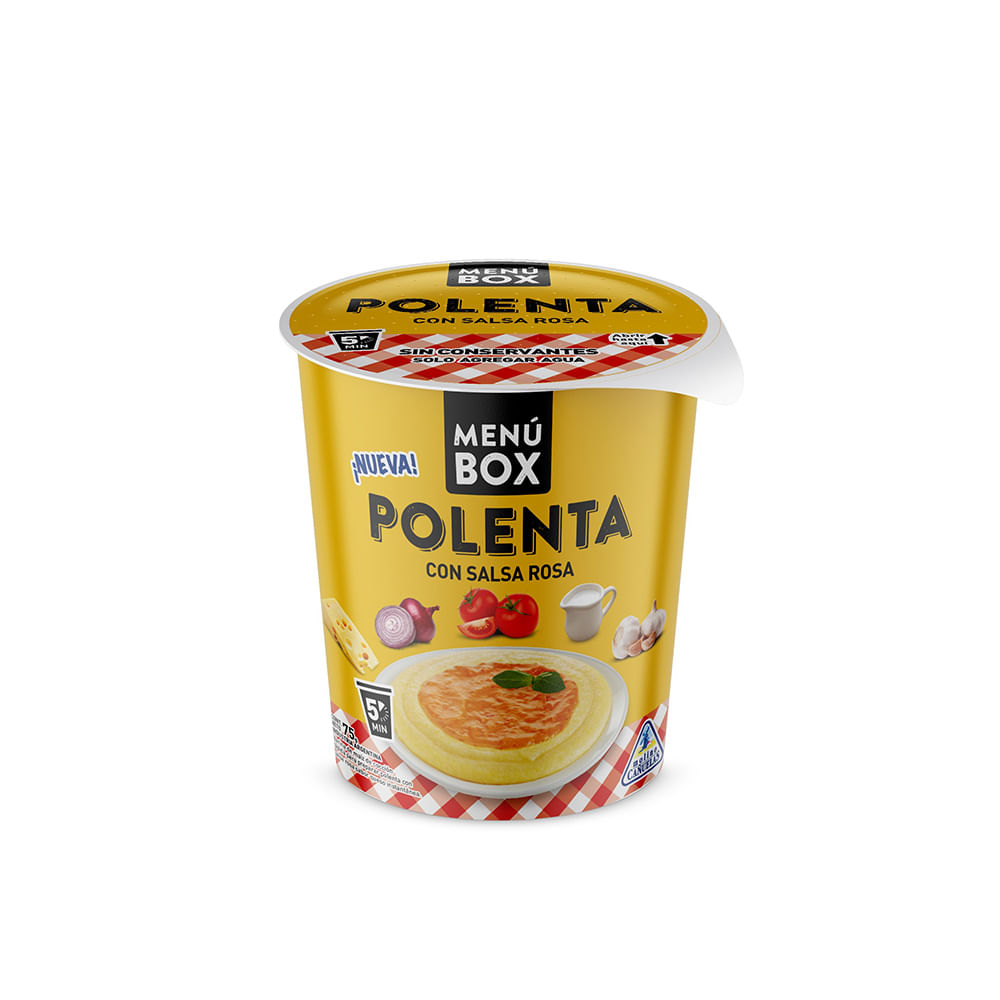 Polenta Box Con Salsa Rosa X 75g