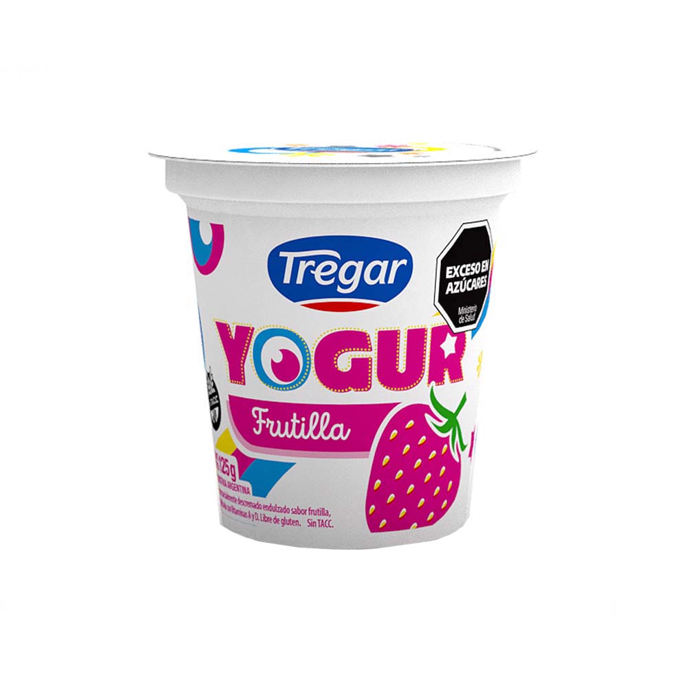 Yogur Entero Frutilla Tregar125g