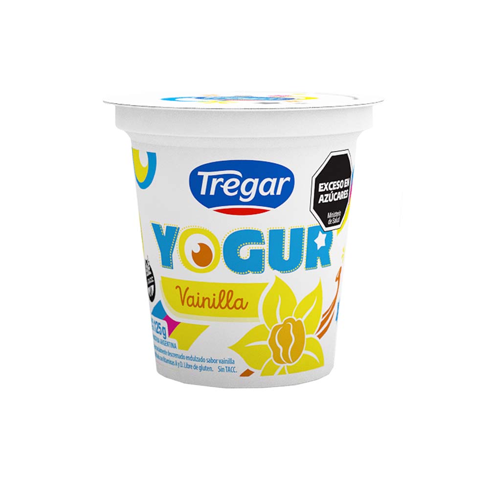 Yogur Sabor Vainilla Entero 125 Grs Tregar