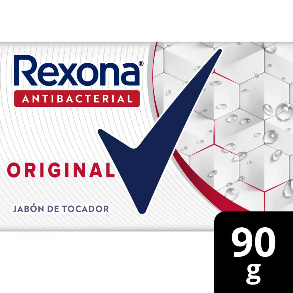 Jabón de Tocador Antibacterial Original 90 Grs Rexona