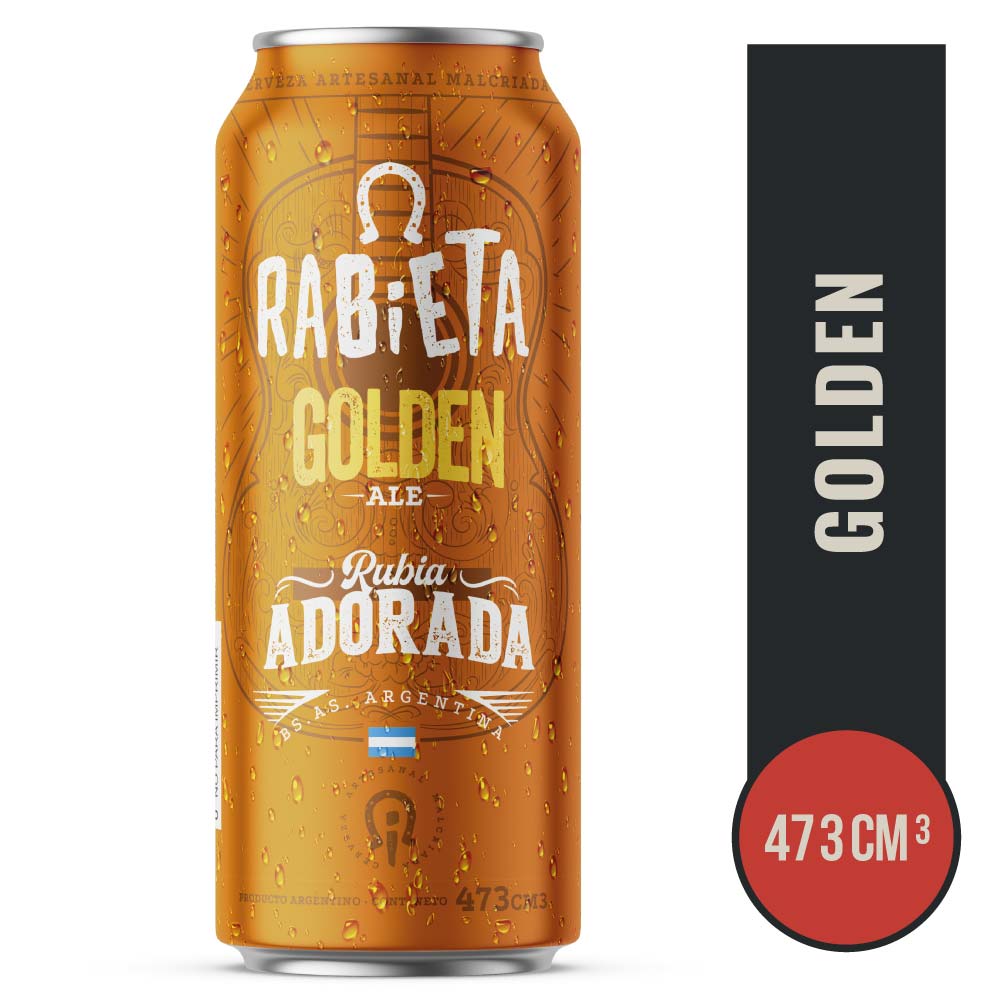 Cerveza Golden Ale 473 Cc Rabieta