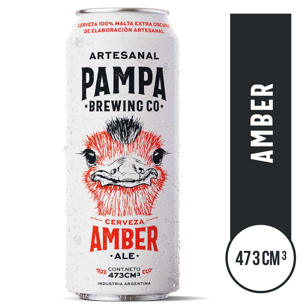 Cerveza Amber Ale 473 Ml Pampa Brewing
