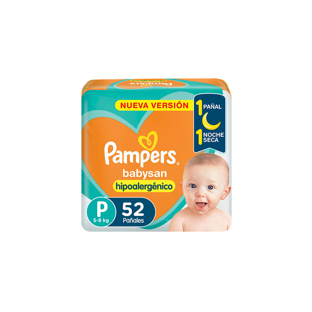 Pañales Babysan P X 52 Un Pampers