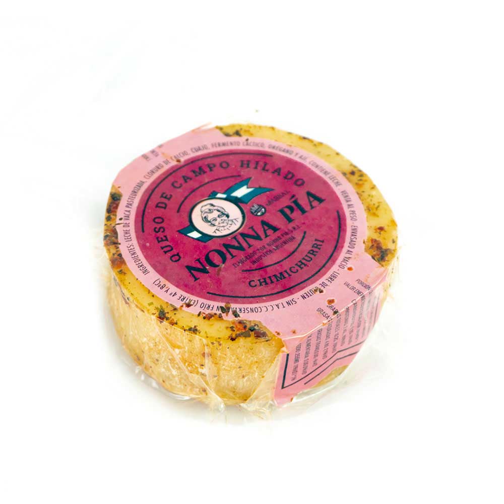Queso de Campo Hilado Sabor Chimichurri 0.210 Kg x 1 Un Nonna Pia