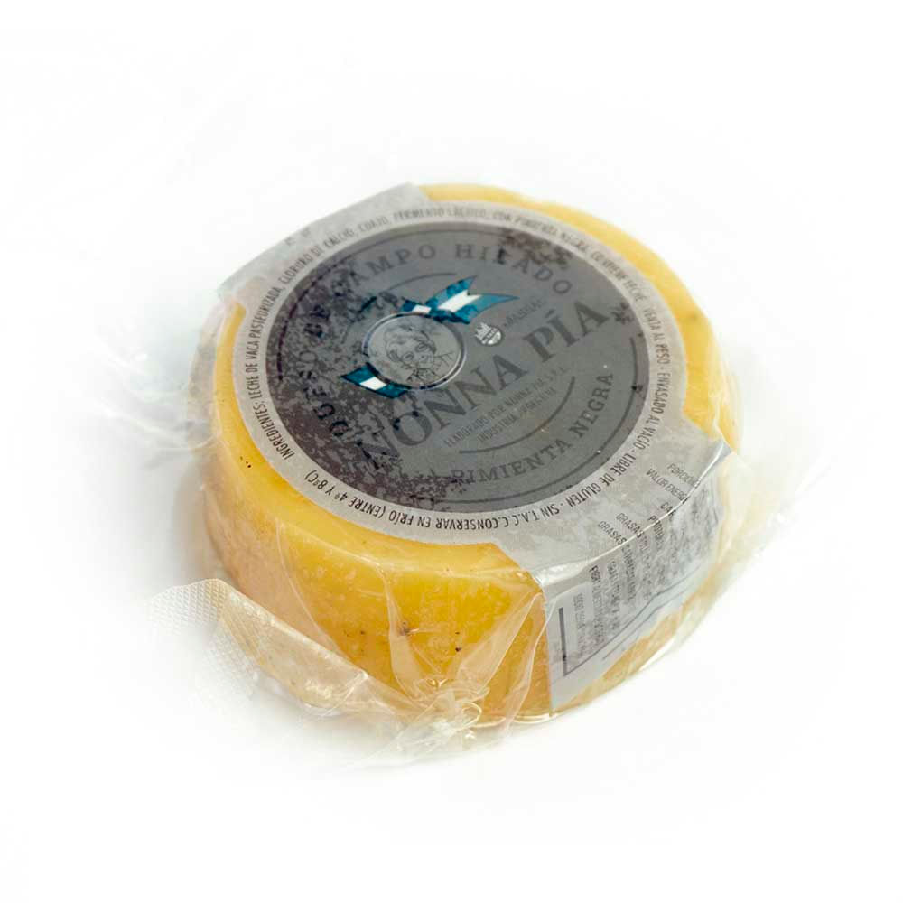 Queso de campo hilado sabor Pimienta Negra 0.210 Kg Nonna Pia