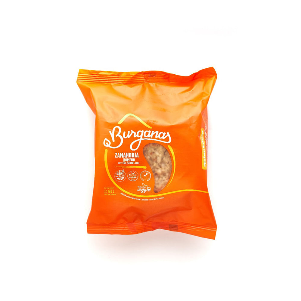 Medallones de Verduras sabor Zanahoria y Romero 460 Grs Burganas