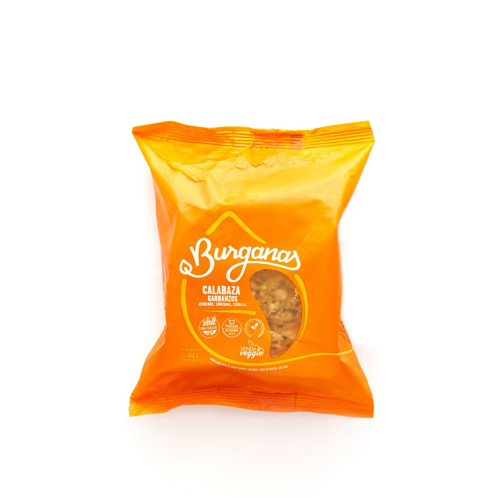 Medallones de Verduras Sabor Calabaza y Garbanzo 460 Grs Burganas