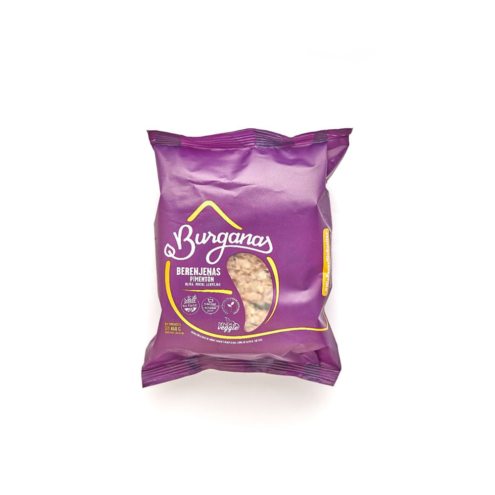 Medallones de Berenjena y Pimentón 460 Grs x 4 Un Burganas